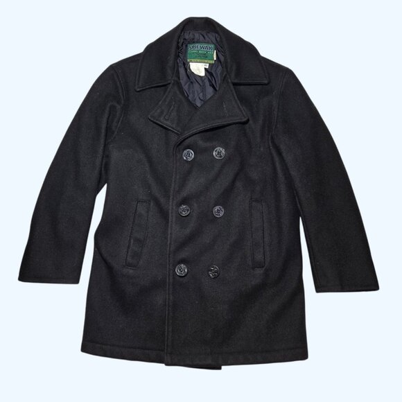 Spiewak Peacoat Mens 40 Wool Naval Double Breasted Quilted Flight Deck USA Coat - Picture 1 of 10